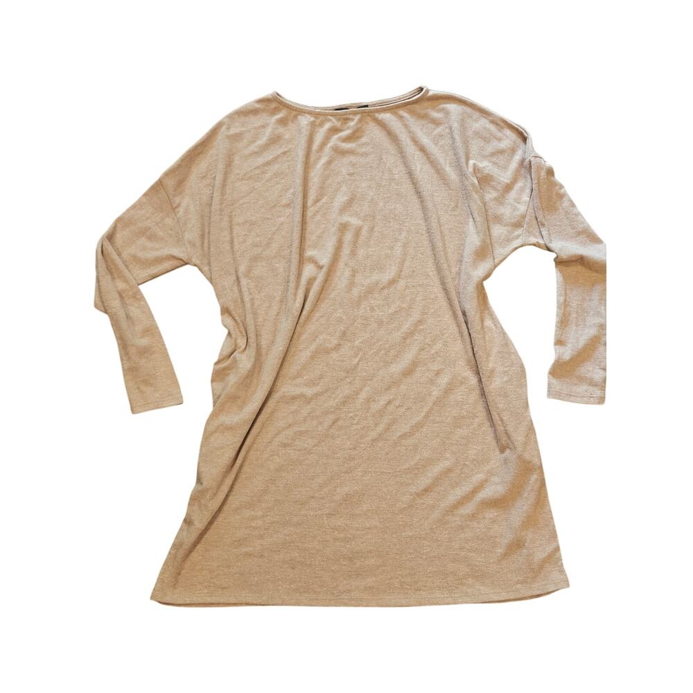 Lulus mini sweater dress Beige blush womens medium nwt fuzzy soft